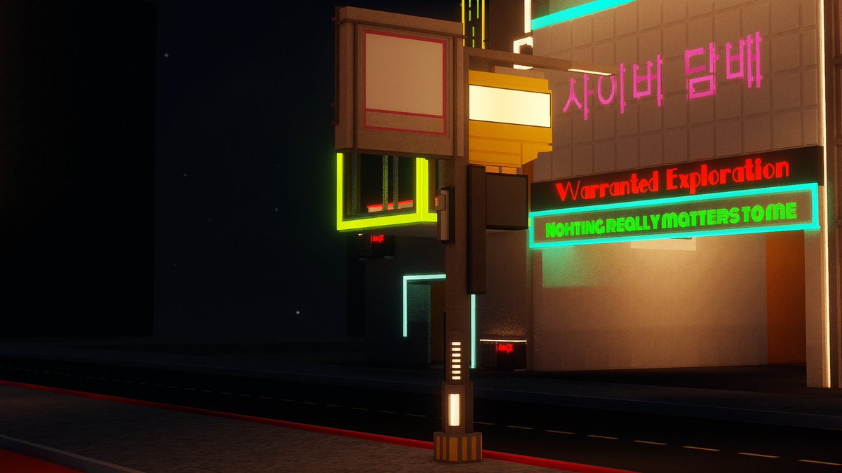 CitybuilderC's tweet photo. Cyberpunk style street light made with little tiles mod. Yes, it is minecraft 😋. #Minecraft #littletiles #chiselsandbits #Minecraftbuilds #cyberpunk #minecraftcyberpunk https://t.co/SPkXw9d1yN