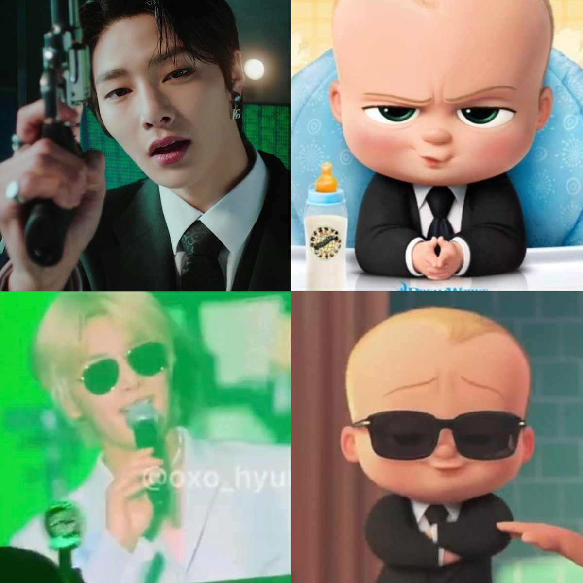 foxeology's tweet photo. jeongin is literally baby boss https://t.co/CeLL0ab20T