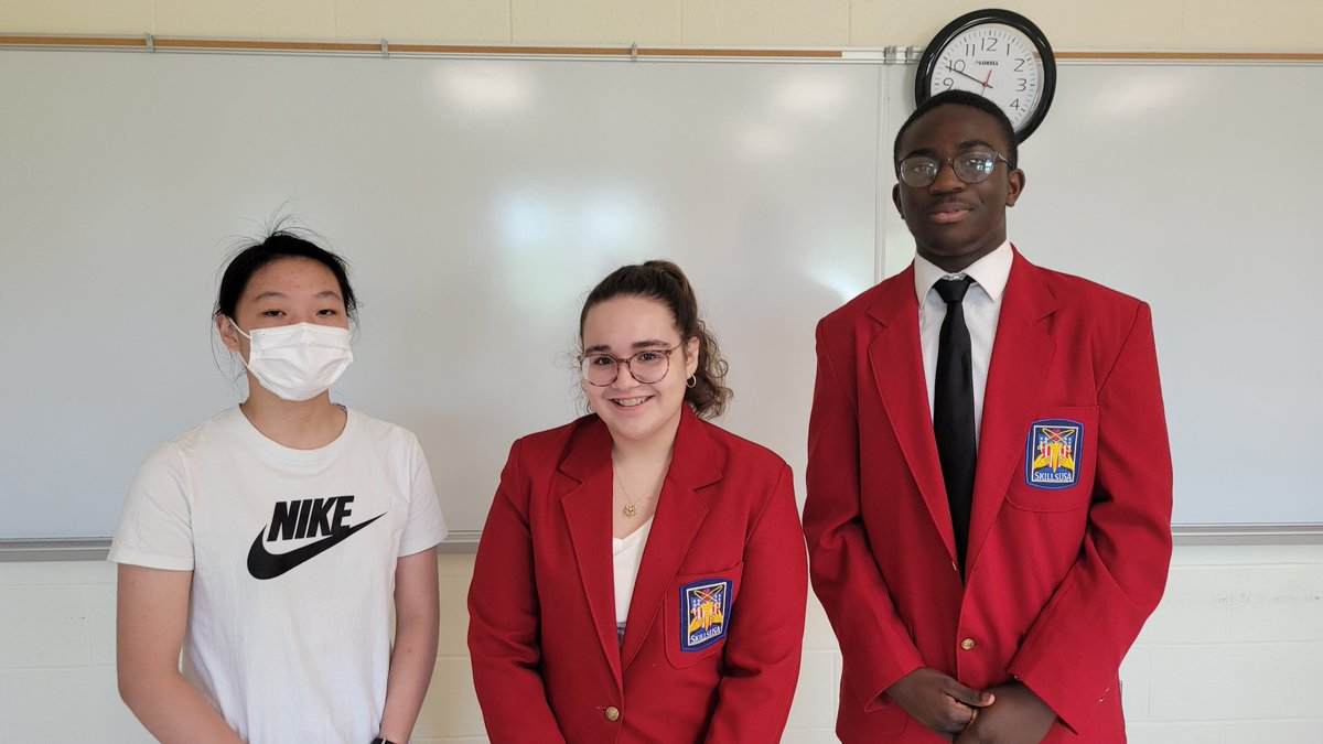 dwhitegcit's tweet photo. Congratulations to the newest officers of the GCIT NAP Youth Group, a chartered youth affiliate of the National Association of Parliamentarians!  Xin (secretary), Jennifer (president), and Anslem (vice president) can't wait to get started furthering the mission of @NAPparlypro! https://t.co/GyrB1yiZnh