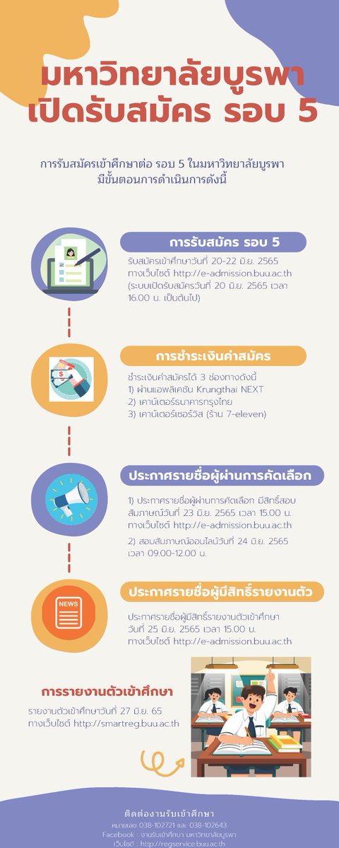 scibuu's tweet photo. ม.บูรพา จะรับสมัคร TCAS 5 วันที่ 20-22 มิ.ย. 2565
(ระบบจะเปิดวันที่ 20 มิ.ย. เวลา 16.00 น. เป็นต้นไป)
ดาวน์โหลดระเบียบการฯ ได้วันที่ 20 มิ.ย. 2565 เวลา 13.00 น. เป็นต้นไป ที่ https://t.co/0W5iDQSc2K "ประกาศรับสมัคร"
ชำระเงินค่าสมัครภายใน 22 มิ.ย.2565
Cr: https://t.co/N8BObmITAv https://t.co/I92RBlSl1h