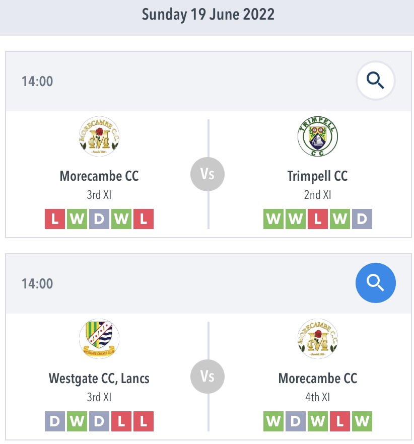Today’s cricket at Woodhill Lane, the 3rds host <a href="/TrimpellCricket/">Trimpell CC</a> 2nds 2pm start, 4ths travel to <a href="/WestgateCricket/">Westgate CC</a> 3rds, full day of <a href="/wc_league/">ICS Accounting Westmorland Cricket League</a> cricket. 

Bars open at Woodhill Lane 2pm start, thanks to match and ball sponsor Dave Allison
🍻🏏☀️🍻🏏🍻🏏☀️🍻🏏🍷