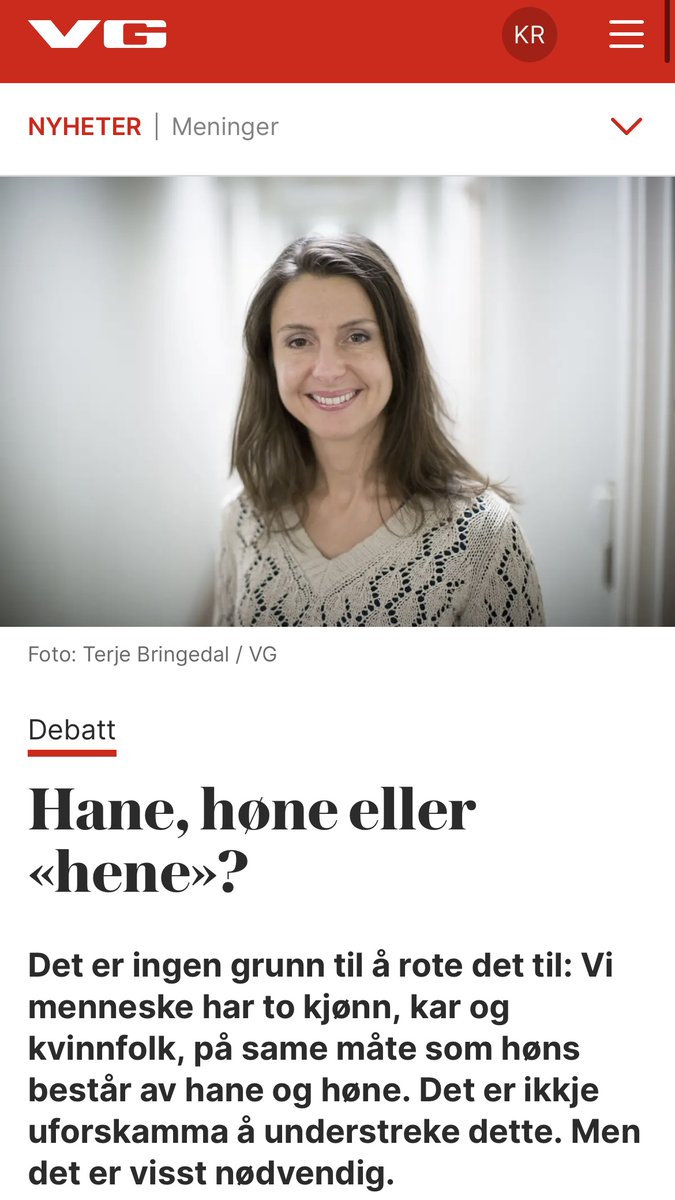 (TRÅD 1/6)

Jenny Kinge fra Senterpartiet ønsker å se til dyreriket i spørsmålet om kjønn. Det kan vi godt gjøre, for i dyreriket er det både vanlig at individer skifter kjønn, eller blir født uten kjønn og blir et kjønn i voksen alder.
