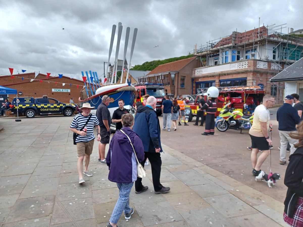 FireBikeNY's tweet photo. We are over on the east cost today with #firebike from @NorthYorksFire at the emergency service weekend in #Whitby. Why not pop along for a chat and see what we are up to. https://t.co/NvVrxKnAeA