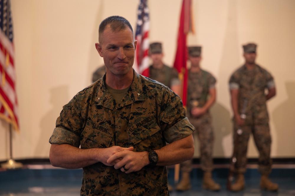 On June 16, 2022, U.S. Marine Corps Brig. Gen. Kyle Ellison, outgoing #3DMEB commanding general, relinquished command to Brig. Gen. Fridrik Fridriksson, incoming commanding general.  (U.S. Marine Corps photos by Lance Cpl. Paley Fenner) #Marines #SemperFi #IndoPacific #fightnow