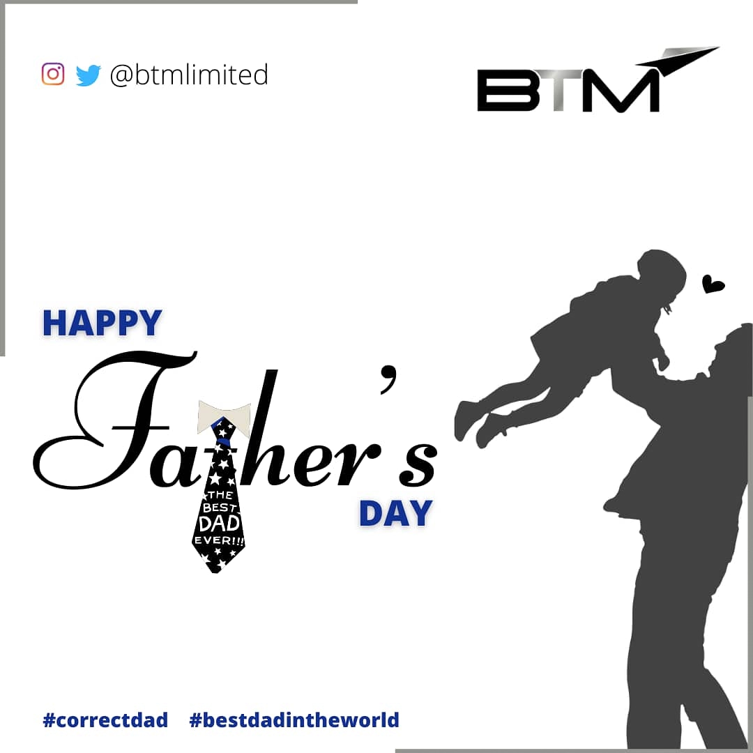 BTMTravel_'s tweet photo. Happy Father's Day to our very first heroes!
Thank you for your selfless sacrifices.
#HappyFathersDay #bestdadintheworld #correctdad #namanyoube #btmlimited https://t.co/kxkiodI077