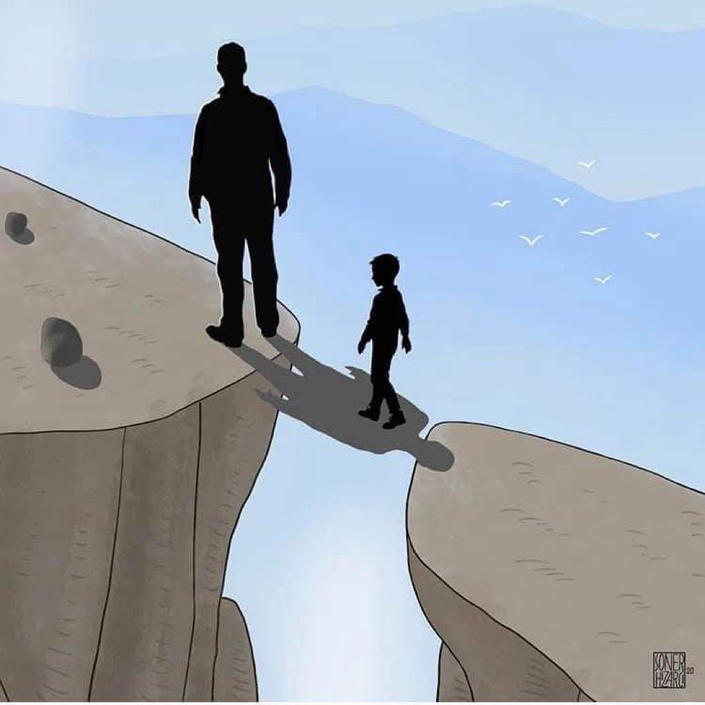 Baba evladın velinimetidir sakın onsuz saâdet sahibi olacağını düşünme! O mübarek gölgede kal ki Hazretî Allah’ın yardımı imdadına yetişsin.