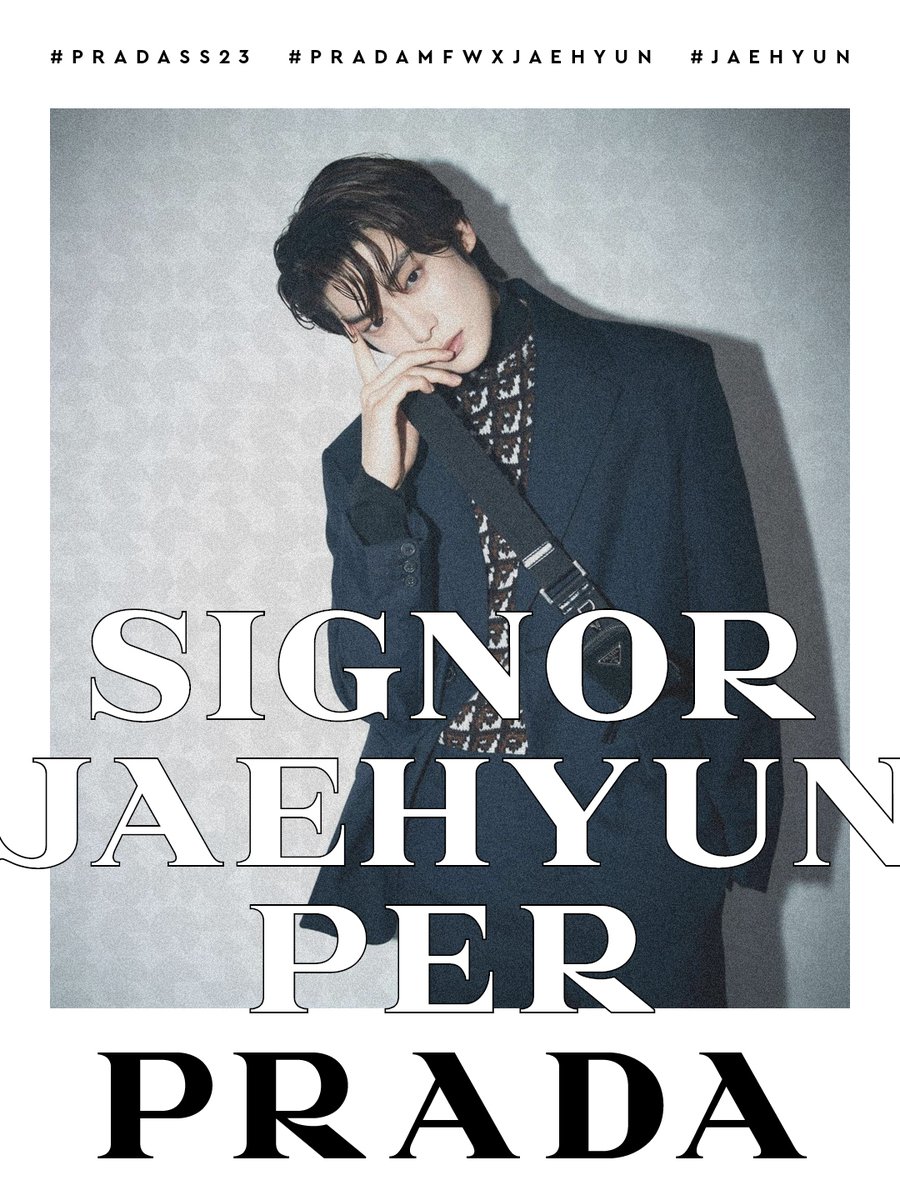 JJHCENTER's tweet photo. Less than 30 minutes until the show!

SIGNOR JAEHYUN PER PRADA
#JAEHYUN #PradaSS23  
#PradaMFWxJAEHYUN https://t.co/JdvTToAfPO