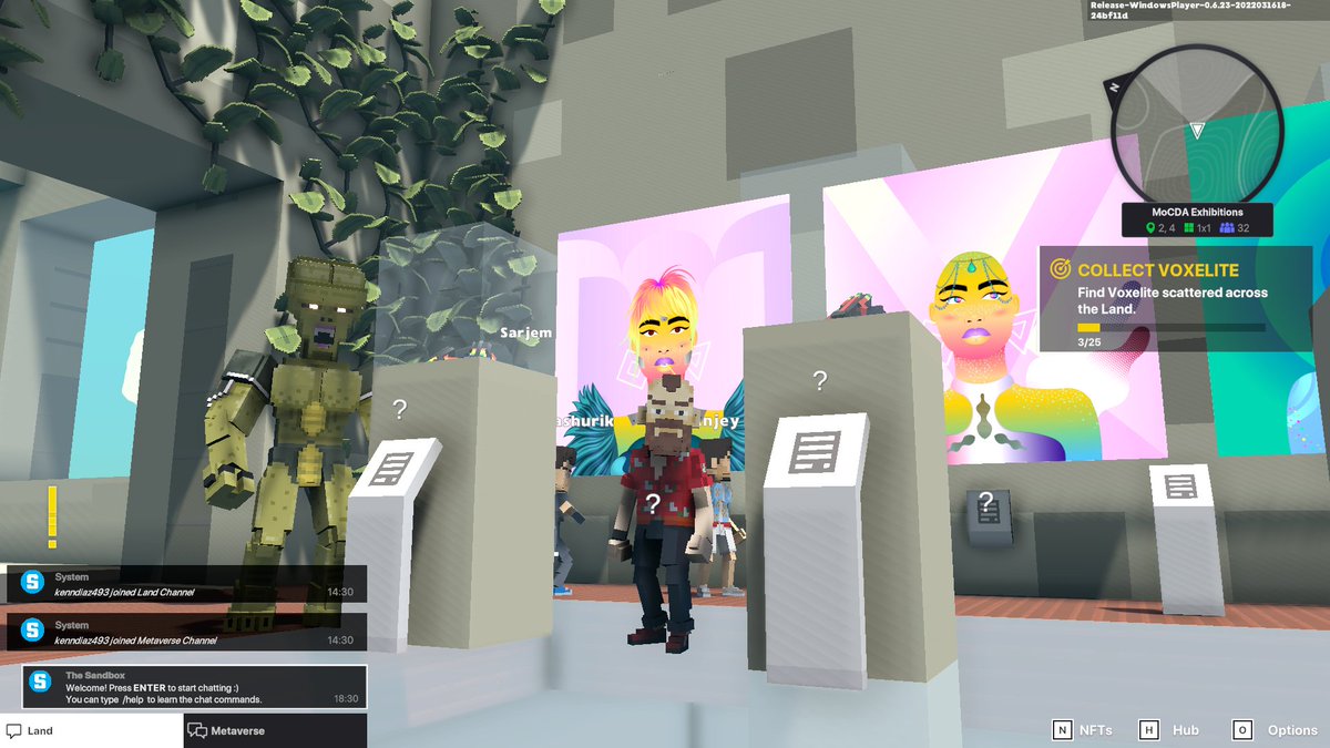 KennDiaz6's tweet photo. @TheSandboxGame @worldofwomennft I just participated in the #TheSandbox weekly contest for a chance to win 200 mSAND! I found the art piece, check out my screenshot below!
👇 https://t.co/zsOTNaHS2r