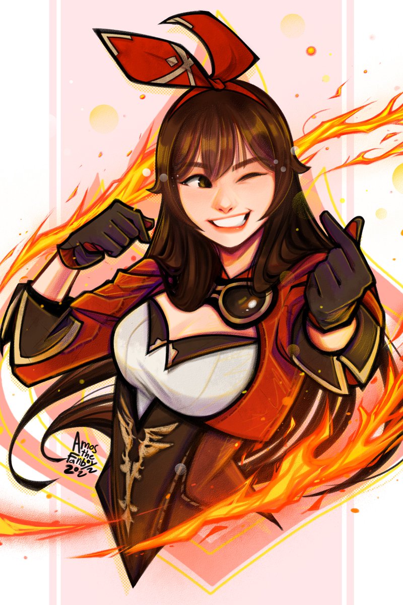 amosthefanboy's tweet photo. "Whoa... amber is the color of your energy."❤️

Genshin Impact AMBER fanart!❤️
Inspired by Chuu from LOONA🤓
#genshinimpact #amber #chuu #loona #hoyoverse #mihoyo https://t.co/tn4S4PXnmN