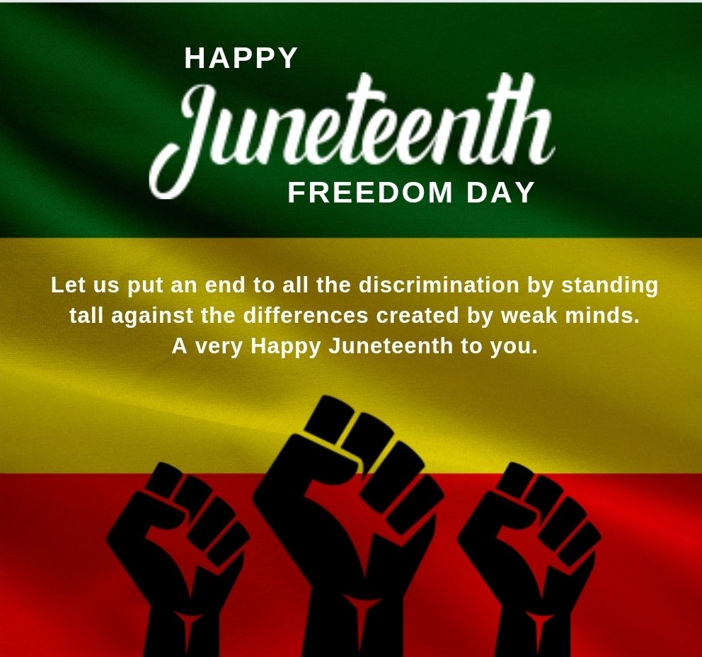 Today, let us reflect on how far we have come and how far we still need to go. May this day remind us to celebrate freedom and inspire us to continue the fight for racial equality. Happy Juneteenth! #freedomday #notjusttodaybuteveryday #onetruman @TrumanCollege @ChiCityColleges