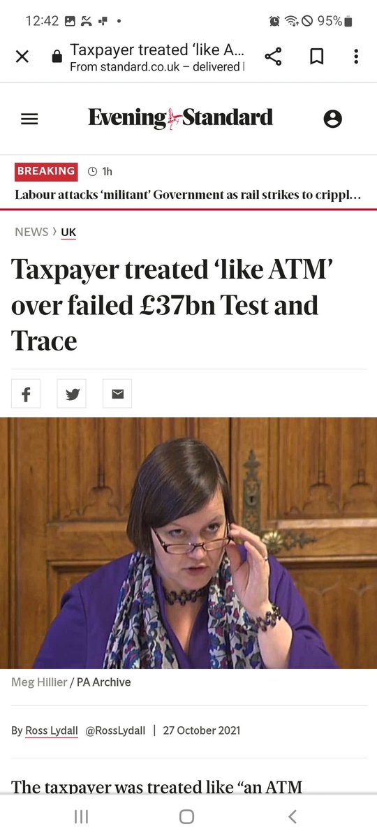 rh52d's tweet image. So, Government is &apos;highlighting&apos; a £16bn support to #RailIndustry during pandemic - fair enough. 

However, just bear in mind the fraud write off of £4.3bn, and possible default of £20bn of loans, as well as the £37bn squandered on #TestAndTrace.