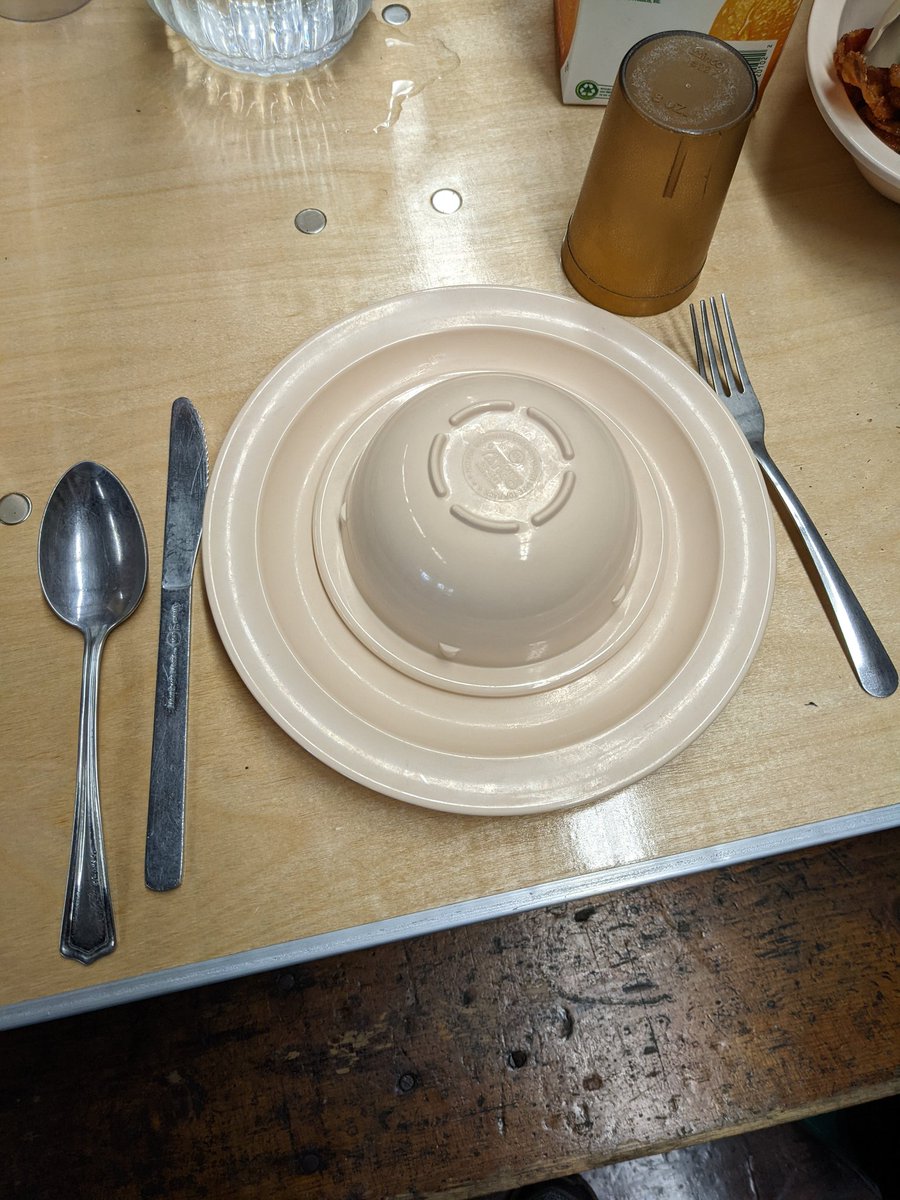 CampLawrence's tweet photo. NOW WE HAVE SPOONS, BUT IS IT ON THE RIGHT SIDE? AND WHY IS THE SPOON SO BIG?
This is almost too much to deal with early in the morning. Thankfully we have time to work this out before the kids arrive.
#CL2022
#Staff2Weeks https://t.co/PMEUHiydIm