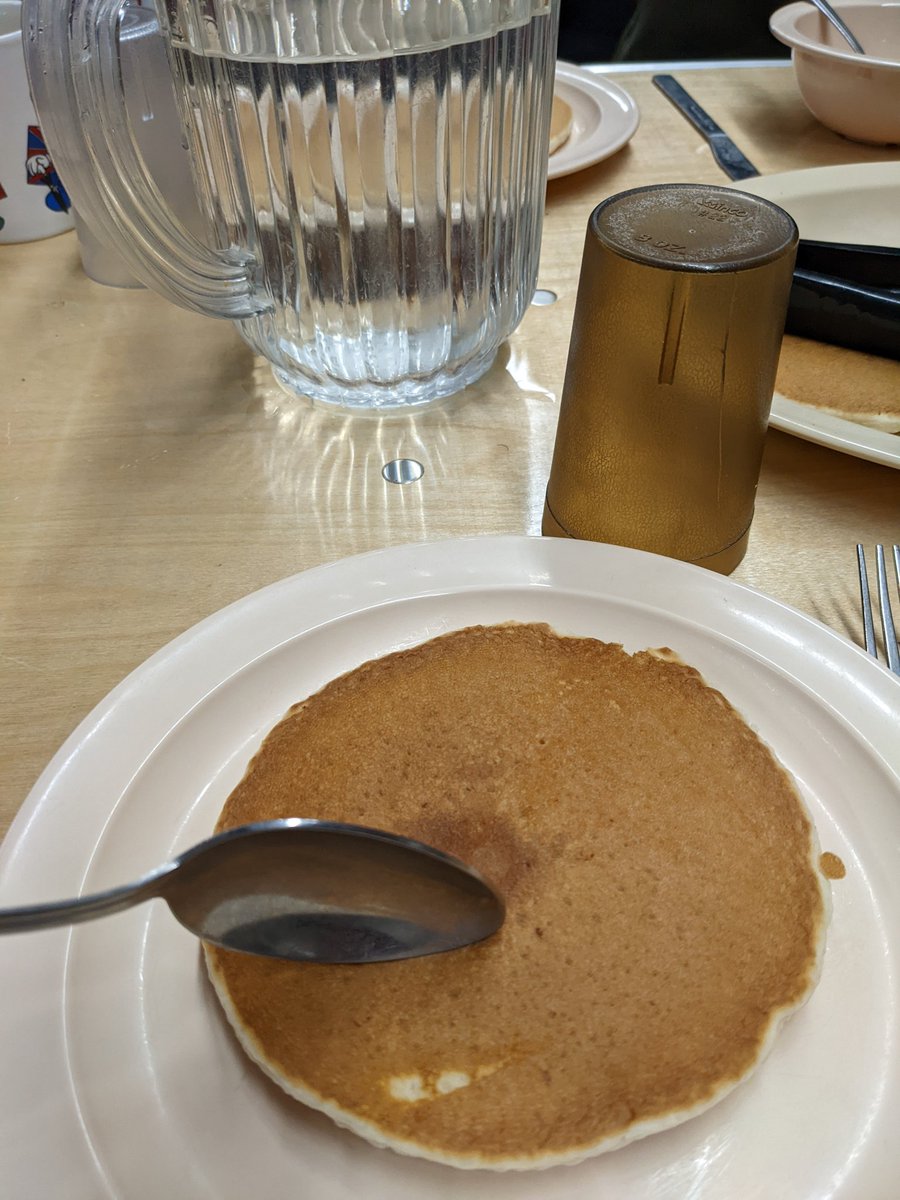 CampLawrence's tweet photo. NOW LOOKED WHAT HAPPENED! I TRIED TO EAT MY PANCAKE WITH A SPOON.
Pure chaos.
#CL2022
#Staff2Weeks https://t.co/N8ABOhuNmc