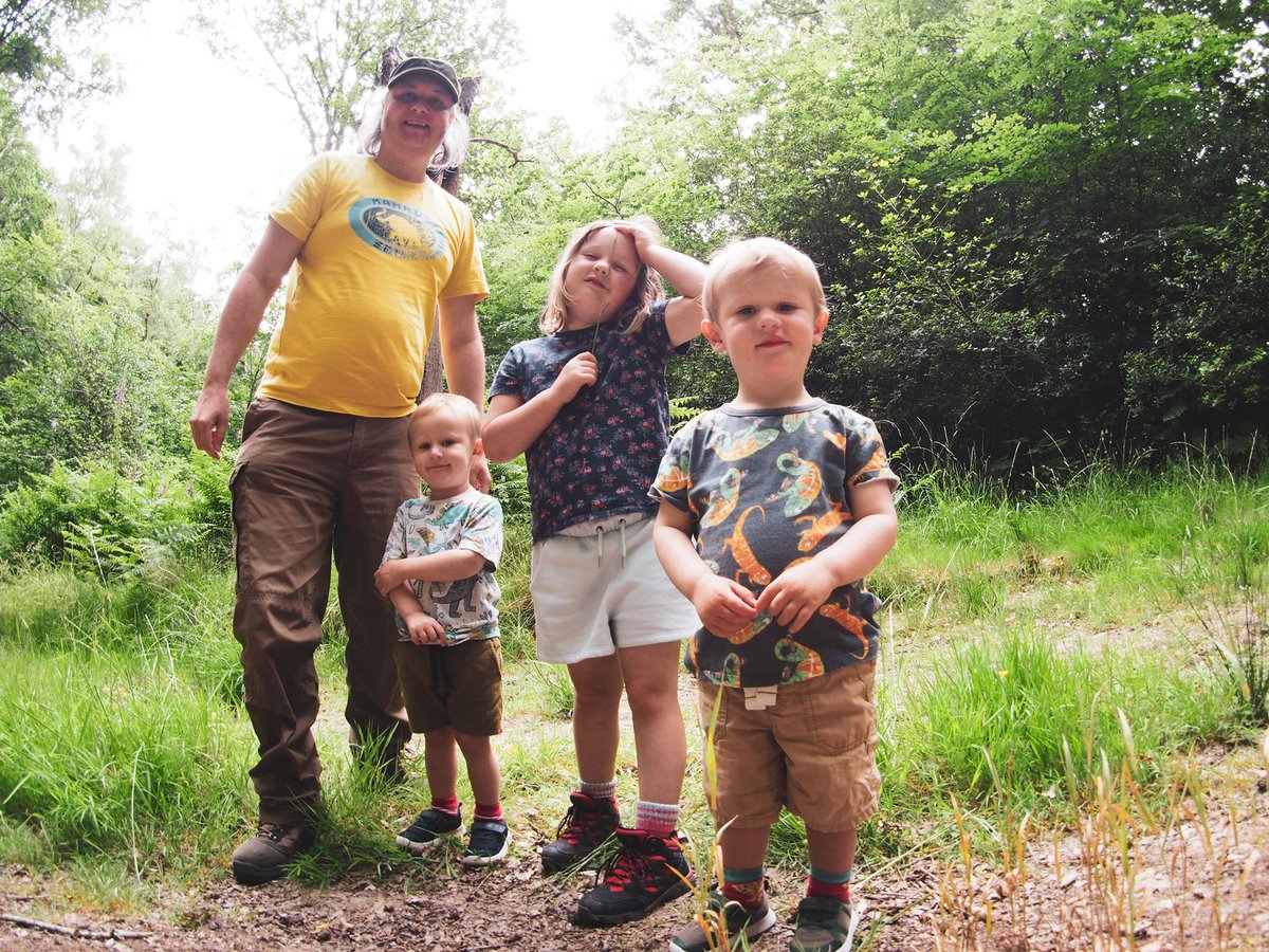 As it's Father's Day, here's a selfie of me and mine; like the fox we love a walk in the woods!