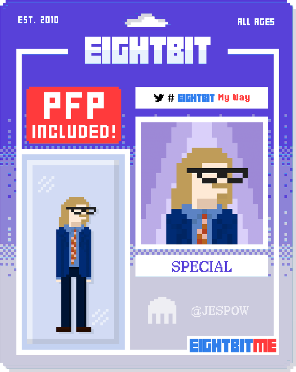 dbnin9's tweet photo. Made a special #EightBitMyWay bit for one of the @eightbit VIP holders, KrakenFX CEO @jespow π
@krakenfx
#bitbybit https://t.co/b4KZn7JhXy