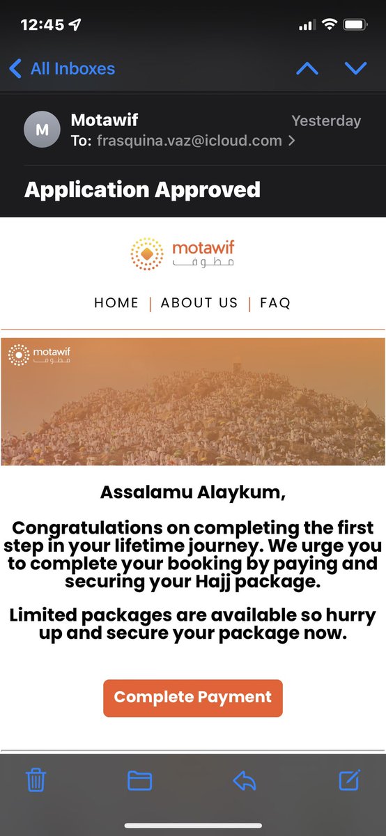 frasquina's tweet image. Unable to login to portal after approval email yesterday. No OTP via text or email to complete payment. Zero support from @Motawif_SA team via email, chat,phone. Disappointing experience for USA, Canada, UK muslims for #Hajj2022 @HaramainInfo @hsharifain @HajMinistry #Fail