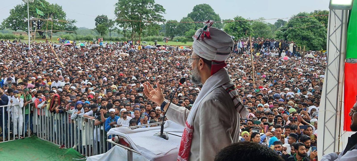 #बैरिस्टर_असदुद्दीन_ओवैसी साहब #झारखंड के चान्हो चारो मैदान में विशाल जनसभा को संबोधित किया।