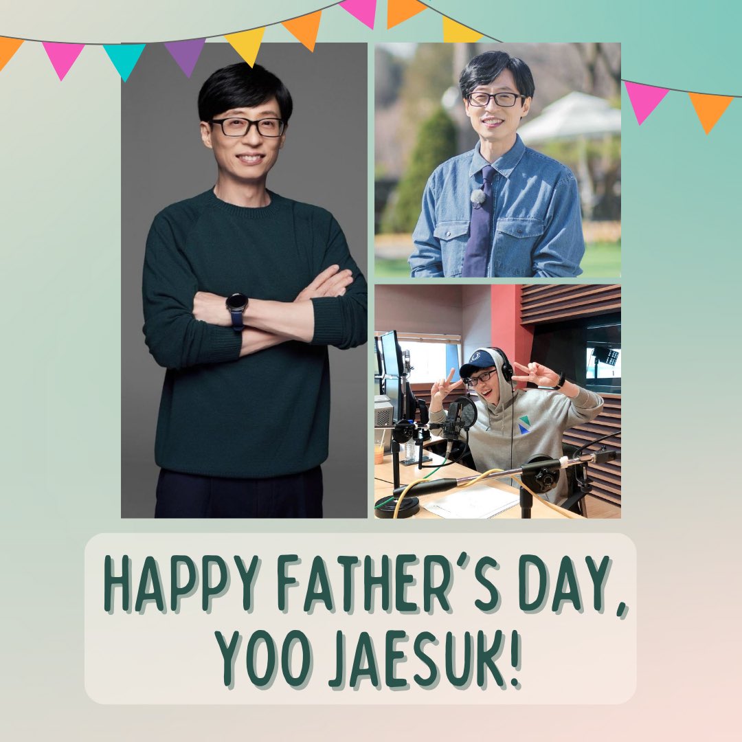 yjsphilippines's tweet photo. Happy Father's Day to one of the best loving Dad that we knew!
May you continue to be the Super Dad that Jiho and Naeun looks up to✨ Happy Dad's Day, Yoo Jaesuk 💗 we love you! https://t.co/v42YGimWAU