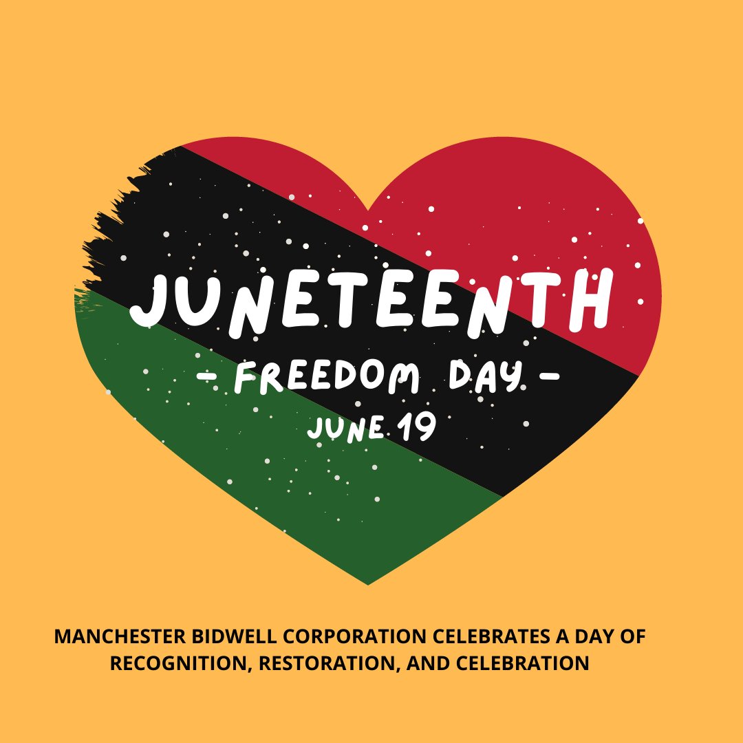 In observance of Juneteenth, Manchester Bidwell Corporation and its affiliates will be closed Monday, June 20th.