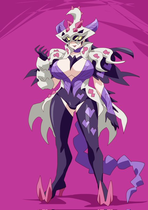 アカイシ長官が変身するデモスレディー。さらに強化された完全版風林火山パワーで戦う。 #キュアライダー #ライダー少女 