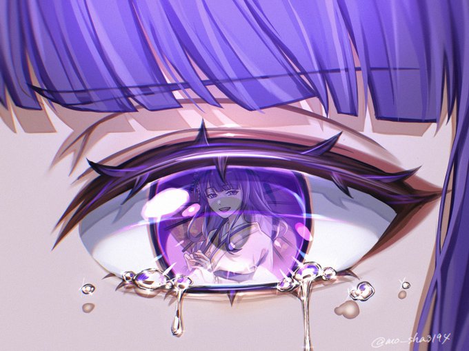 「髪飾り 紫色の目」のTwitter画像/イラスト(人気順)
