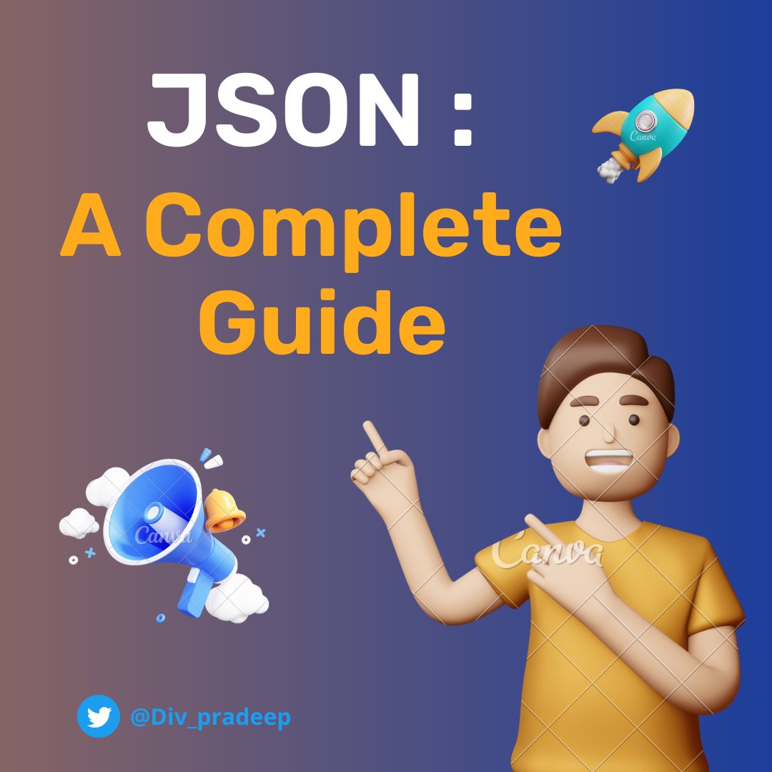 Div_pradeep's tweet image. What is JSON?
A thread🧵👇