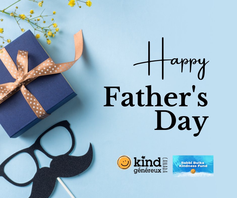 My Dad fell into an upholstery machine this week. He's fully recovered now 🙄 so he started looking for a new job at a Dracula factory; it would just be him and another person so he'd have to make every second Count. 🤦‍♂️🧛‍♂️

Happy Father's Day from #KindCanada 💛