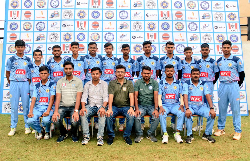 RaghavShedi18's tweet photo. KFC U-19 1st T20 National Cricket Championship for Deaf 2022

Under 19 Maharashtra Team
Yuva Deaf Cricket Association🏏❤

#IDCA #YDCA @indian_deaf @dcciofficial #MaharashtraStateDeafCricketAssociation #YuvaDeafCricketAssociation #Under191stT20NationalCricketChampionshipforDeaf https://t.co/IUzpGETwmF