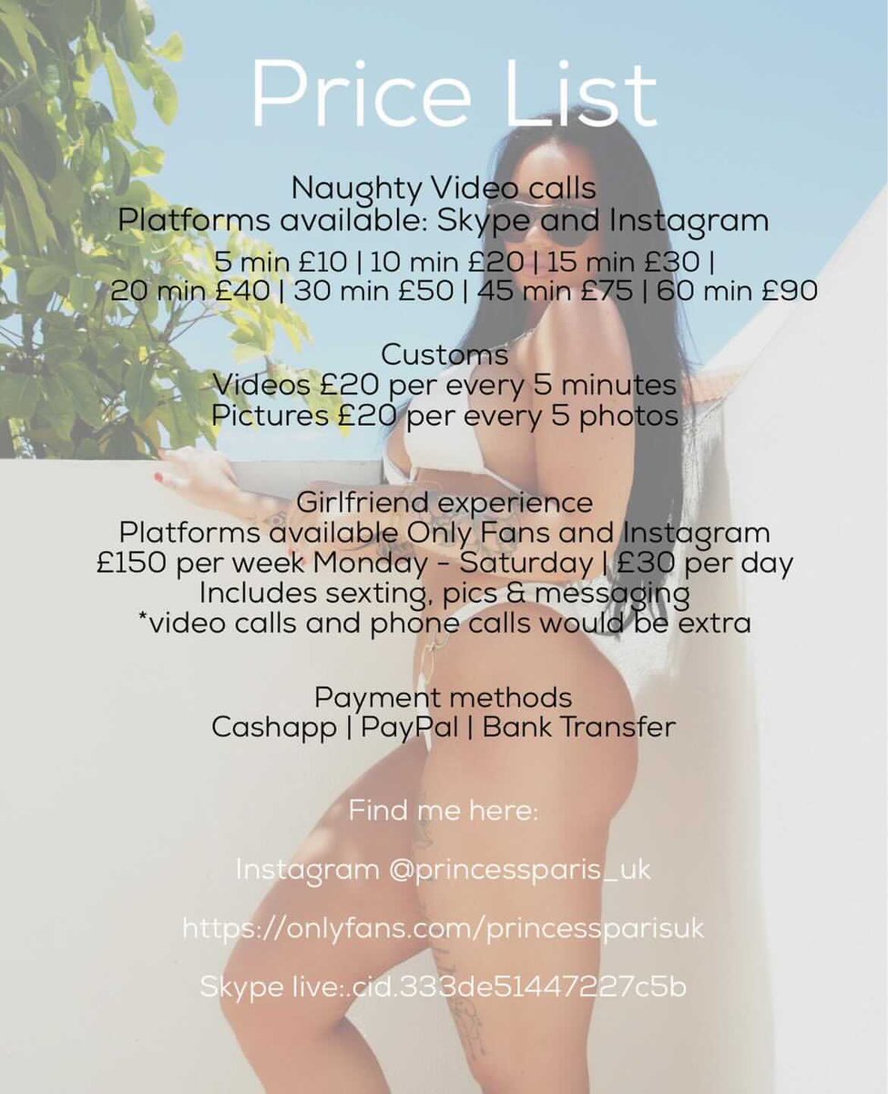 Princessparisu6's tweet photo. Love receiving positive feedback from you guys! Customs &amp; Skypes available see prices here ♥️

#onlyfans #fetishfriendly #customvideos https://t.co/sLPoY88WfQ