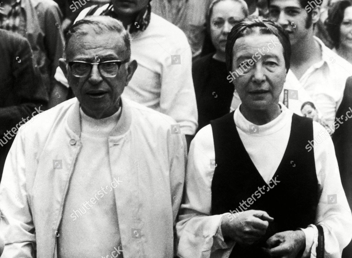 jwlacey's tweet photo. @AmerHysteria Jean-Paul Sartre and Simone De Beauvoir, French Existentialist philosophers. https://t.co/B0EyiuMDJl