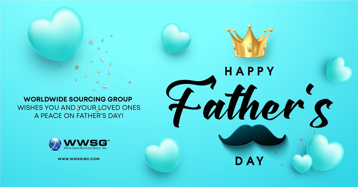 Worldwide Sourcing Group wishes you and your loved ones peace on Father's Day!
#father #dad #papa #happyfathersday2022 #daddy #fathersday #fathersday2022 #daddysday #family #fatherandson #fatherson #fatherdaughter  #fathers #fatherday #besterpapa #TLTfathersday