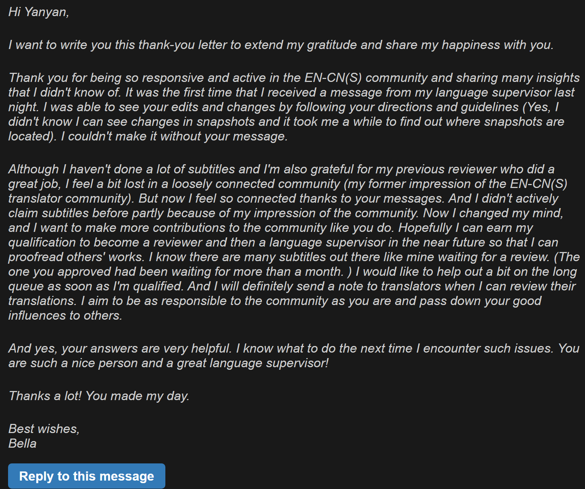 iamhyy's tweet image. Inspiration is a gift to be given as well as received. This message made my day💖

#TEDTranslators