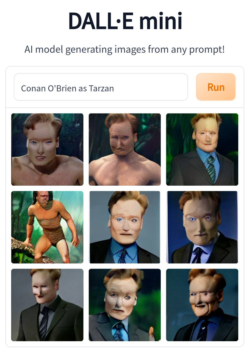 frotzing's tweet photo. I can't decide which of these I like the most. The ones where @ConanOBrien actually looks like Tarzan, or the ones where it's just him wearing his suit in the jungle. https://t.co/ddkAp5D9Ye