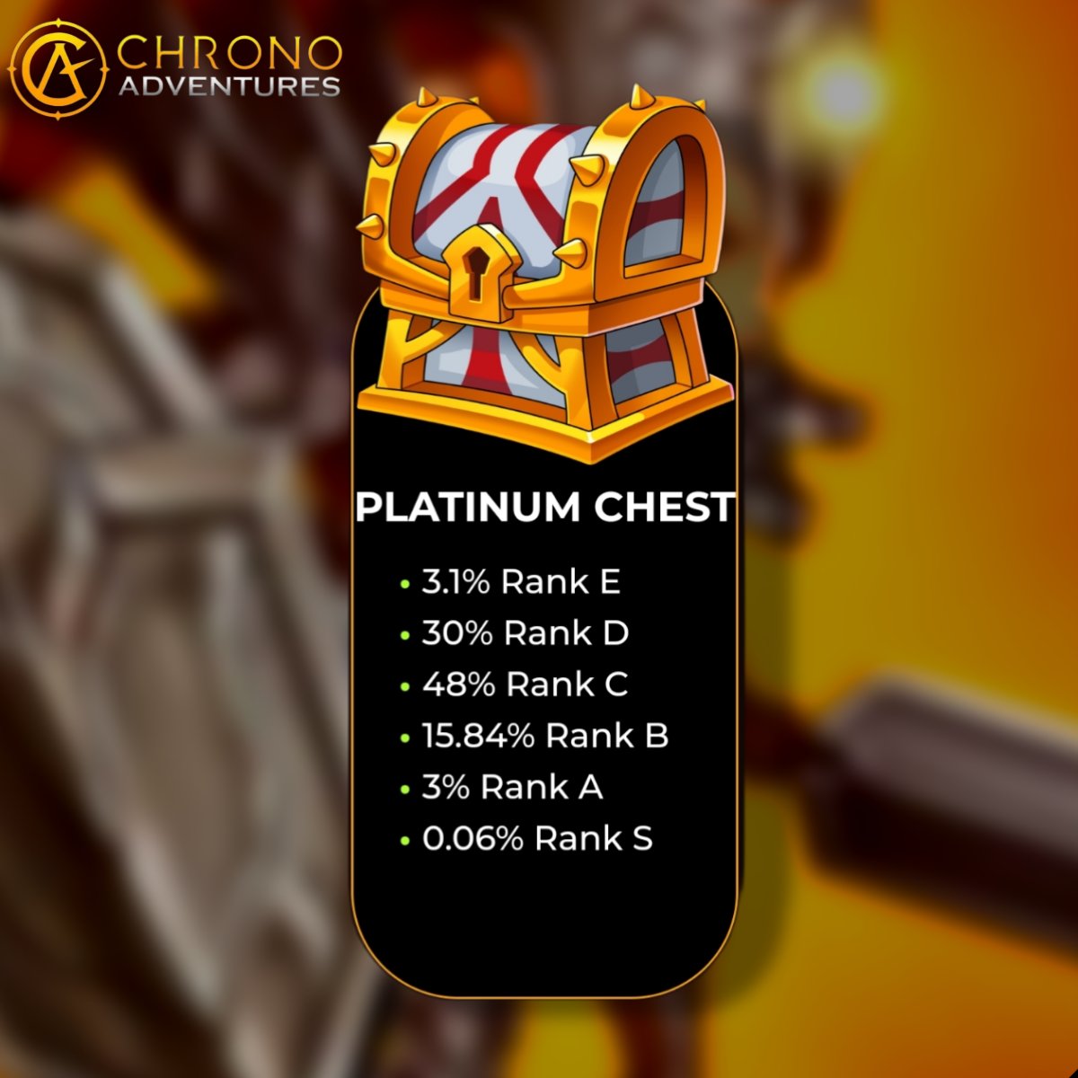 ClaudethGaming's tweet photo. Chrono Adventures @ChronoA_NFTGame
https://t.co/enuGpPCLX5
Join to Community
Chrono Adventures Philippines ๐ต๐ญ
https://t.co/qmFjesTAyA
#ChronoAdventures #NFT #nftcommunity #crypto #cryptocurrency #bitcoin #bitcoinnews #PlayAndEarn https://t.co/lxW2IoohqN