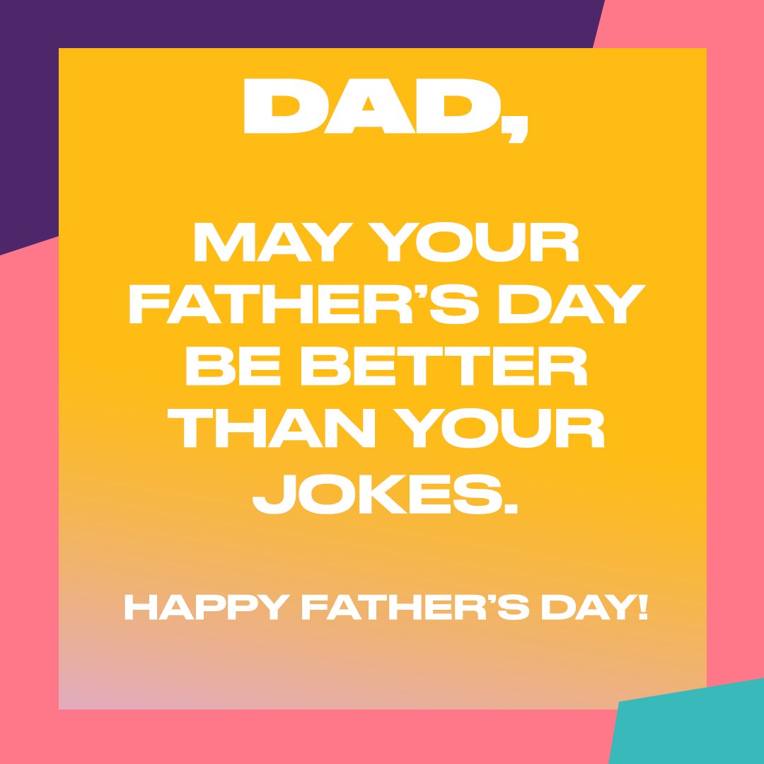 What's that saying...? 'Just because you can, doesn't mean you should'... Happy Father's Day!