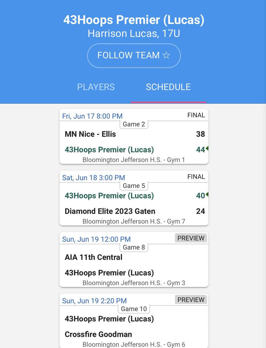 Legacy Hoops Girls AAU (@legacy_hoopsaau) on Twitter photo Coach <a href="/AceLuke_35/">Harrison Lucas</a> and our 2023 Premier team is undefeated going into today at the Summer Jam. 🔥 Next game at 12pm, at Bloomington Jefferson. Talented team, with college prospects such as <a href="/MeganCorkery1/">Megan Corkery</a> <a href="/VanessaPapa4/">Vanessa Papa 🏀</a> <a href="/BellaHoxie/">bella hoxie</a> and others. Check them out! 🖤🧡 #43Hoops #Family Coach <a href="/AceLuke_35/">Harrison Lucas</a> and our 2023 Premier team is undefeated going into today at the Summer Jam. 🔥 Next game at 12pm, at Bloomington Jefferson. Talented team, with college prospects such as <a href="/MeganCorkery1/">Megan Corkery</a> <a href="/VanessaPapa4/">Vanessa Papa 🏀</a> <a href="/BellaHoxie/">bella hoxie</a> and others. Check them out! 🖤🧡 #43Hoops #Family