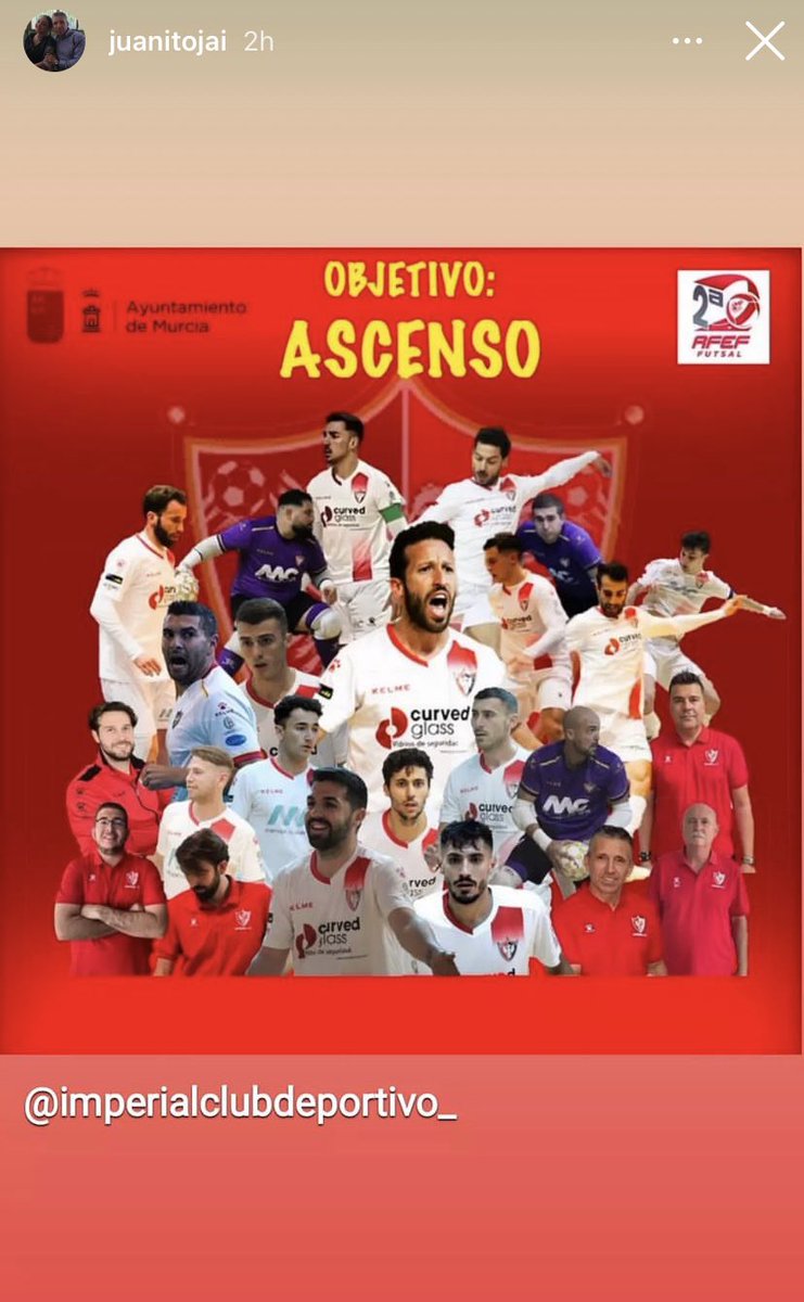 SIIIIIIIIIIIIII, ASCENSO CONSEGUIDO, VICTORIA EN LA ÚLTIMA FASE DE PLAY OFF, CAMPEONES DE LIGA Y CAMPEONES DE PLAY OFF, el Imperial CD estará el año que viene en 2ª Div. <a href="/SomosFutsal/">Nos gusta el FUTSAL</a> e ImperialCD b en 2ª Div.B. #VamosAguilas