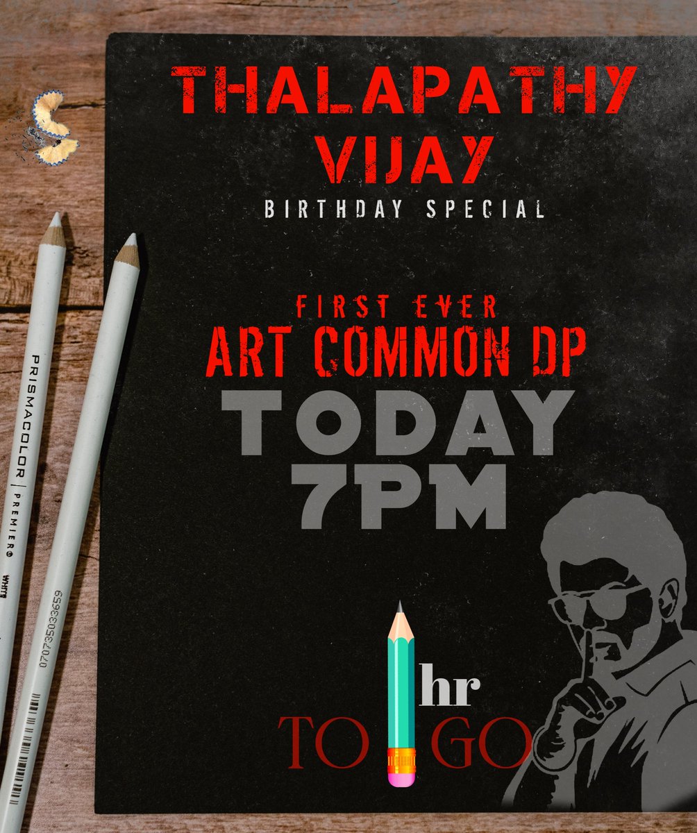 ART CDP 
1hr to go...

#Thalapathy48BirthdayCDP #Thalapathy66 #ThalapathyVijay𓃵 #Thalapathy68