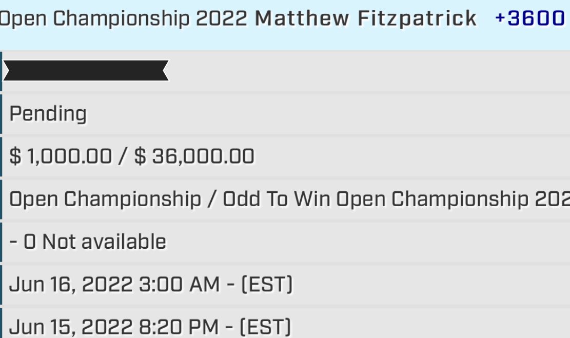 SA247LLC's tweet image. We win $36,000 if Matthew Fitzpatrick wins the #USOpen2022 

If he wins we will share with our followers! We will give $100 to 5 different followers💰

To enter:
•Like &amp;amp; retweet
•Follow @SA247LLC @LeGates23 
•Comment done