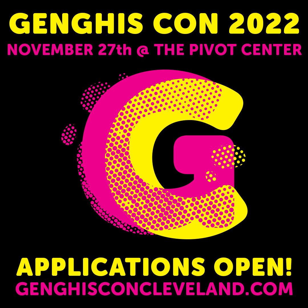 GenghisConCle's tweet photo. It's happening people, applications are now open for Genghis Con 2022!
https://t.co/hrG0MWQkW3 https://t.co/w4xT6pr695
