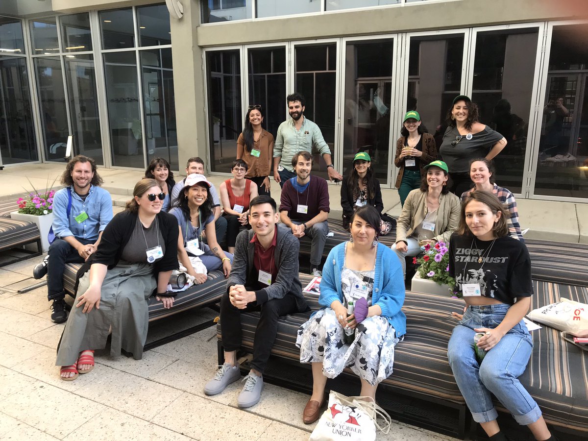 FSP_NWU's tweet image. Staff and freelance media union solidarity (and perfect weather for patio drinks) @labornotes #LaborNotes2022