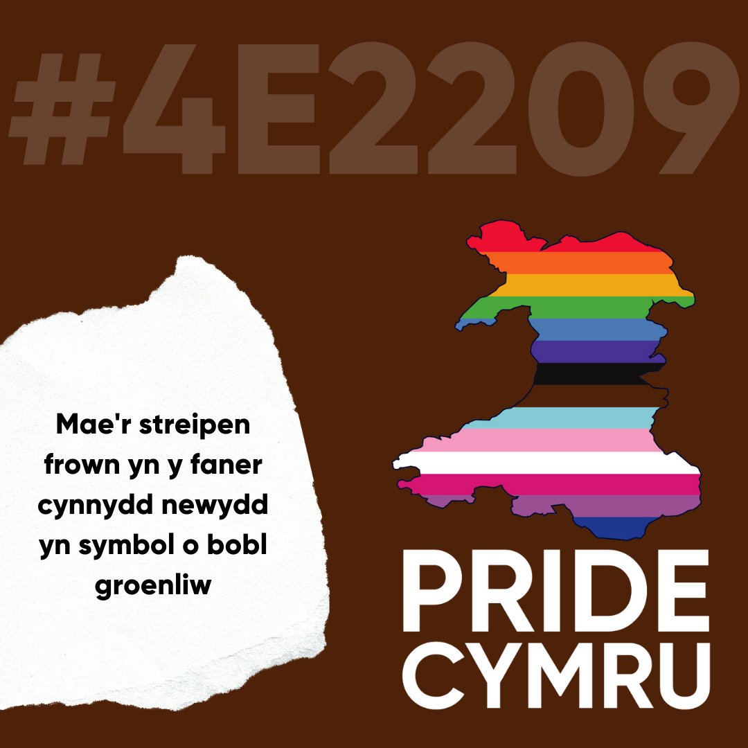 PrideCymru's tweet photo. The next colour in our logo is brown! 🤎

The Brown stripe in the new progress flag symbolises People of Colour

#PrideMonth
#ShowYourColours

Y lliw nesaf yn ein logo yw brown! 🤎

Mae'r streipen frown yn y faner cynnydd newydd yn symbol o bobl groenliw

#MisPride https://t.co/0jRyALBcQE