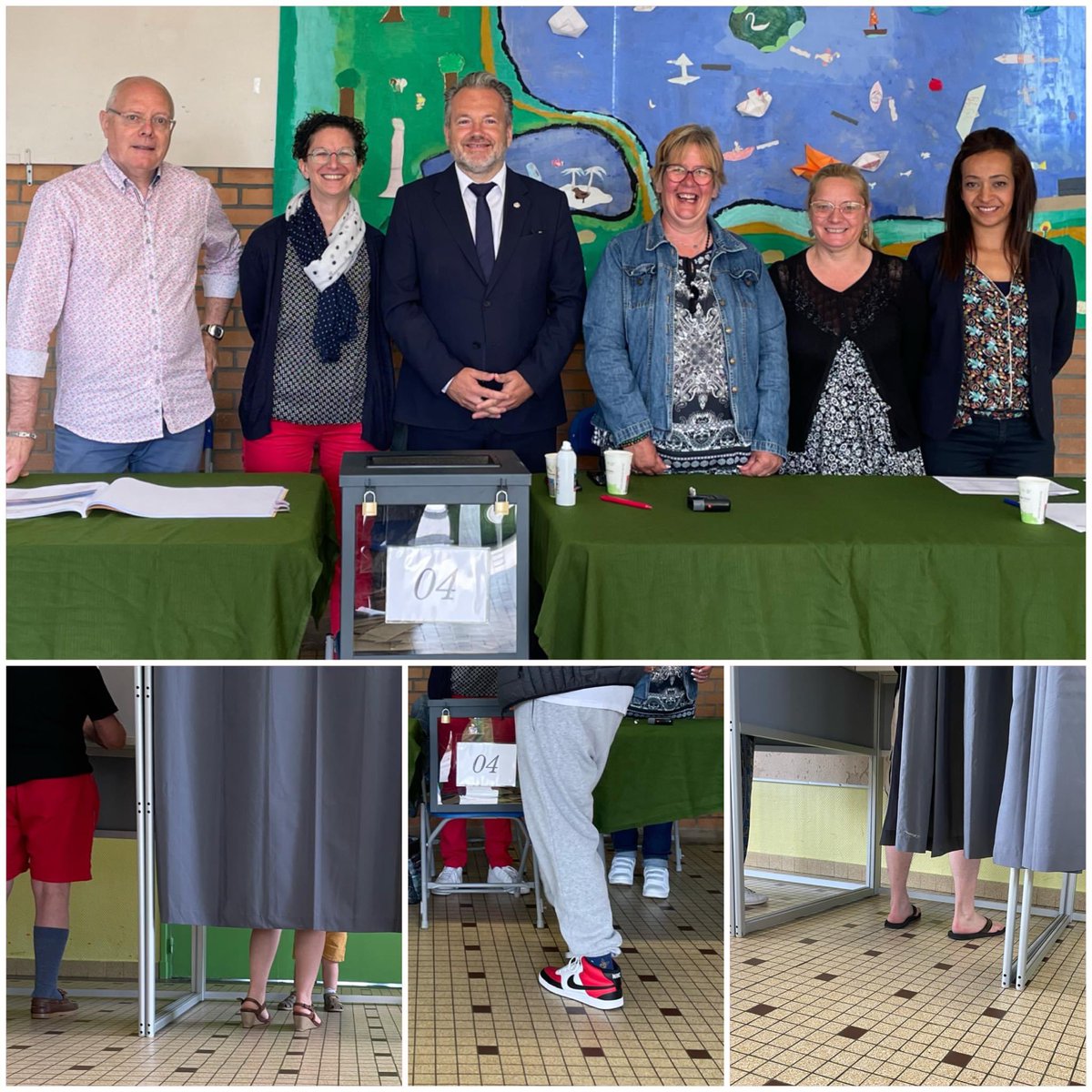 Le bureau n'4 à Notre-Dame-du-Thil #Beauvais vous accueille jusqu'à 18h avec le sourire. Venez comme vous voulez 😉 et que vive la Démocratie ! 🇫🇷
Merci à tous les assesseurs bénévoles.