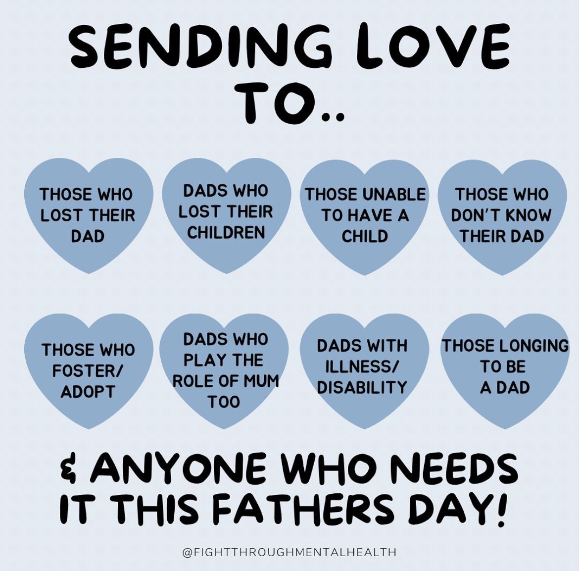 Happy Father’s Day to all dads! &amp; Let us remember to think about those who may be finding today very hard 🤍#FathersDay