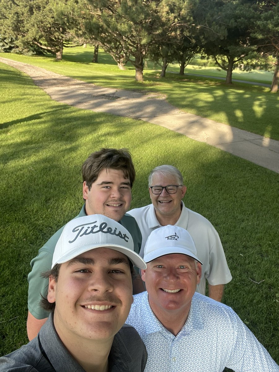 Great Father’s Day with my dad and my boys at Brooks Golf Course. Thanks  to the Brooks team for a great morning!