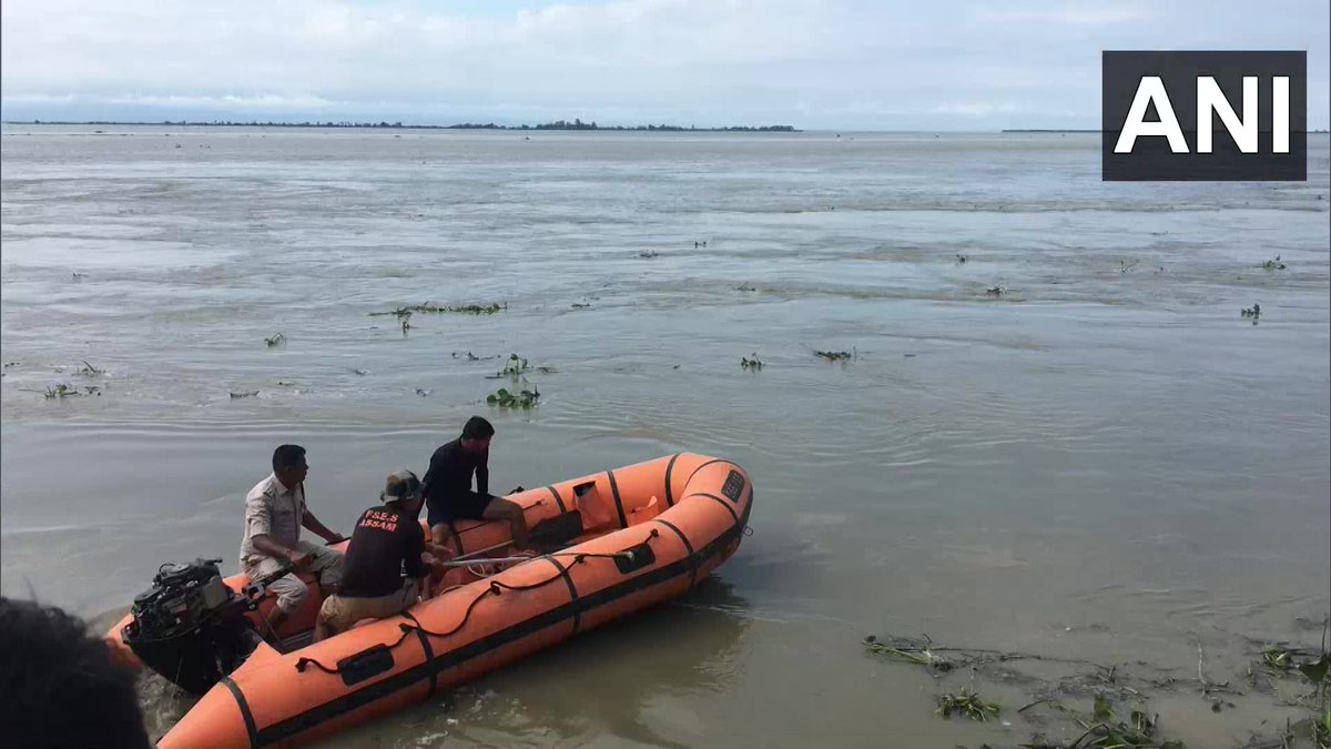 Assam | Five people went missing after their boat capsized in the Brahmaputra ri…