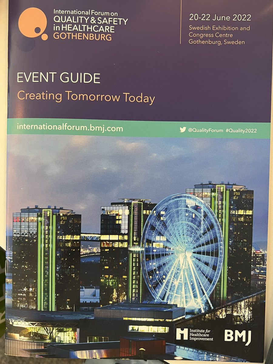 The International Forum on Quality &amp; Safety in Healthcare starts tomorrow. There will be 2,400 improvers at the venue in Gothenburg. Everyone can join in by following hashtag #Quality2022 on Twitter. <a href="/Mental_Elf/">The Mental Elf</a> will be live tweeting. The keynote speeches will be streamed live