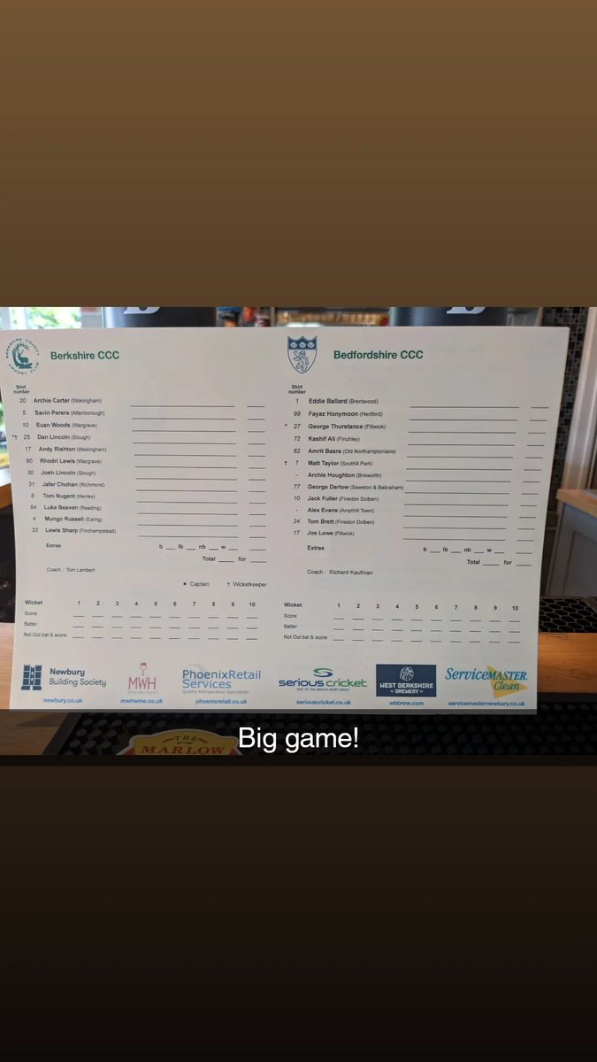 bwfcjgreen92's tweet photo. Game on! Berkshire 169-1 > 229 all out. #bedfordshire #berkshire #minorcounties https://t.co/x1n4HoT3A2