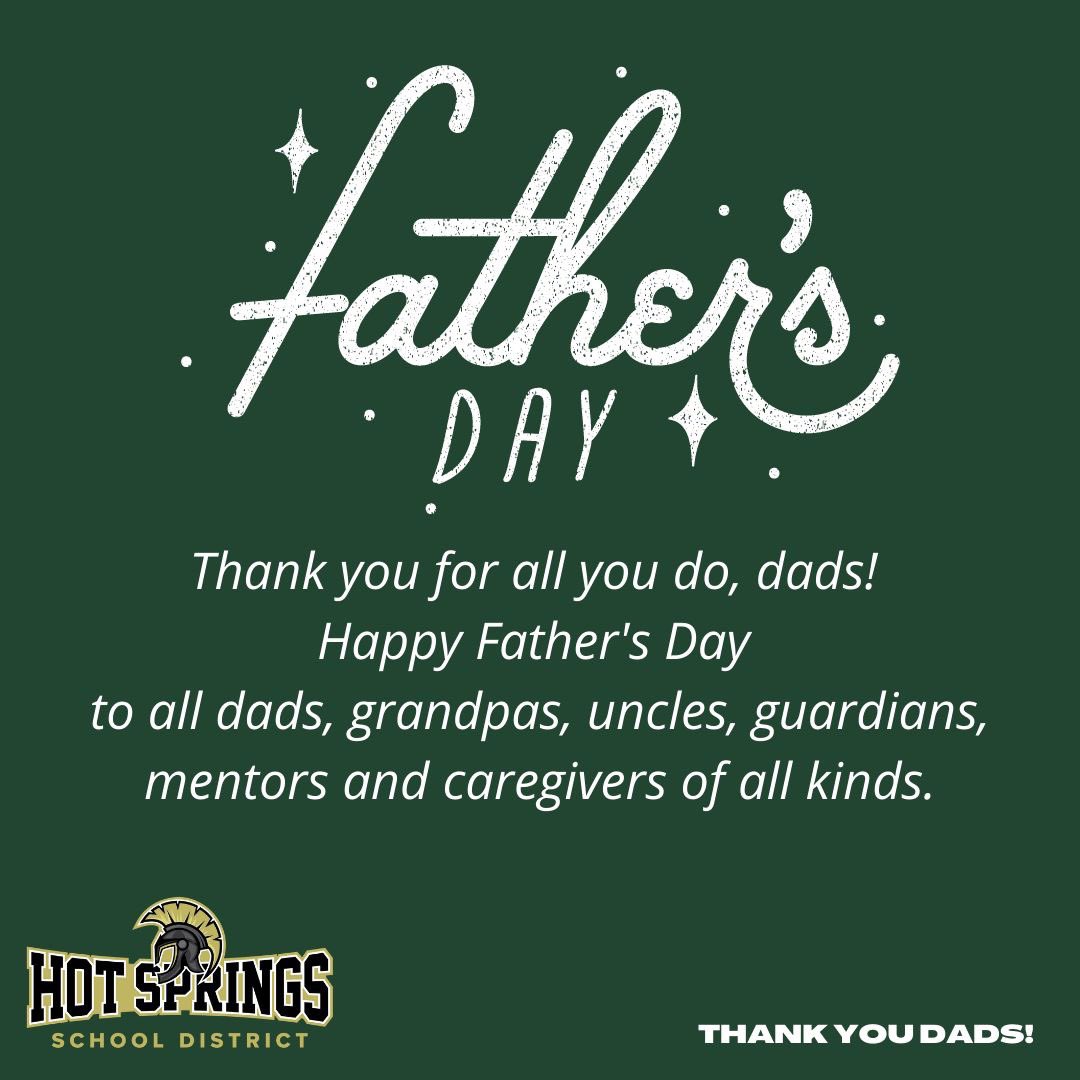 HSSD_Trojans's tweet photo. Thank you for all you do, dads! Happy Father's Day to all dads, grandpas, uncles, guardians, mentors and caregivers of all kinds. #fathersday2022 https://t.co/4XaZu7J2sO