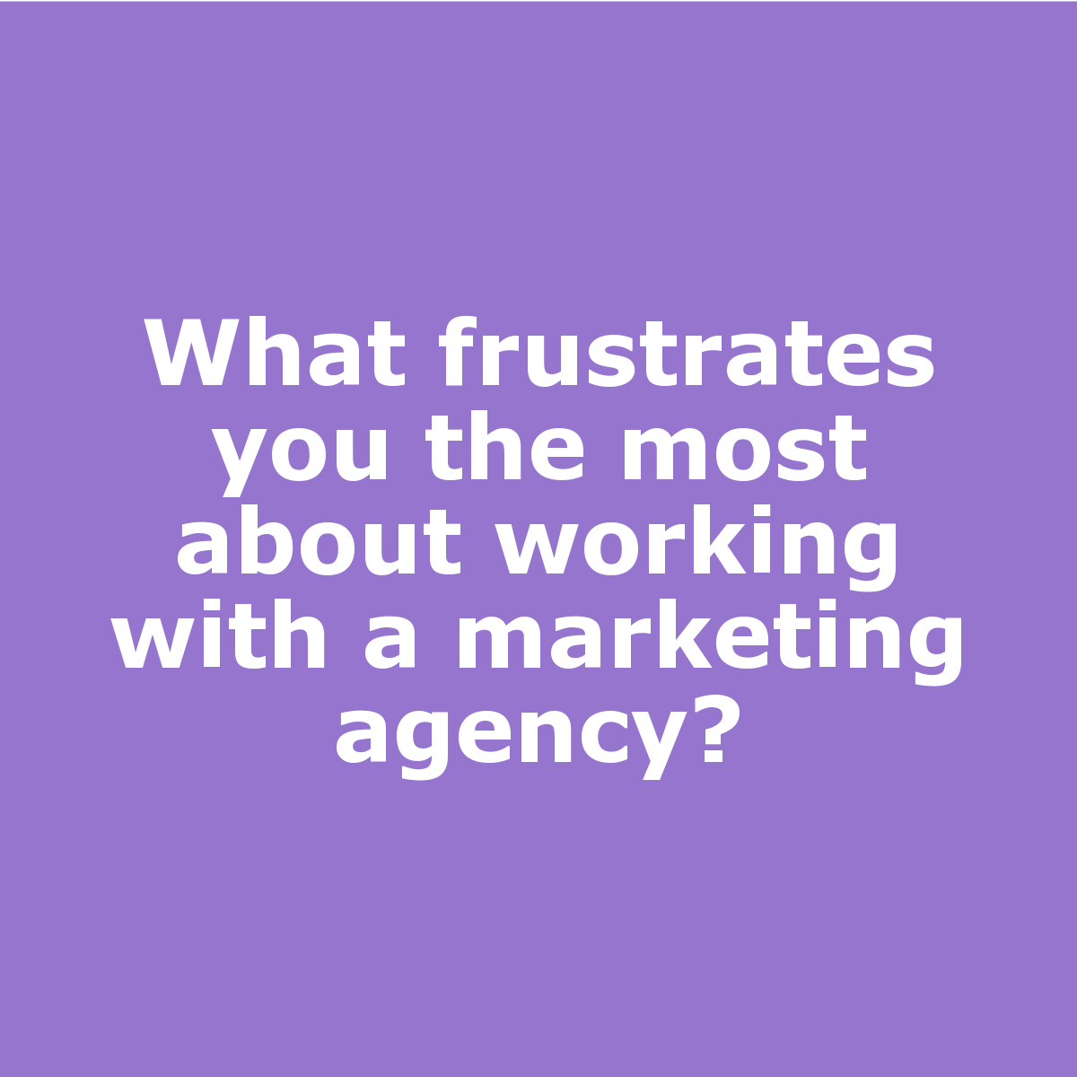 Media_Magic_'s tweet photo. What frustrates you the most about working with a marketing agency? https://t.co/15sBktEm3Y #Smallbusiness #AI #Digitalmarketing #SocialMedia #MakeMagicHappen https://t.co/RyC58yzVxZ
